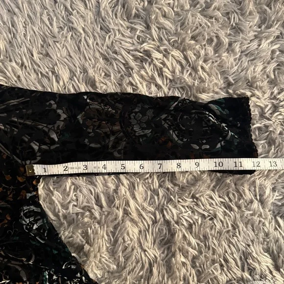 Free People Black Velvet Crop Sleeve Dress - Picture 5 of 7